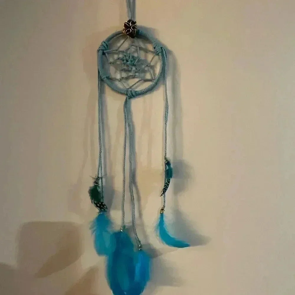 Lorena Espinoza Design handmade dream catcher with gemstone